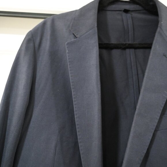 J Crew Size 44R Ludlow Wool Cotton Unstructured Navy Blazer - Picture 4 of 11